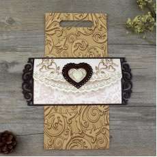 Wooden Invitation Card Rectangle Slap-up Invitation Customized